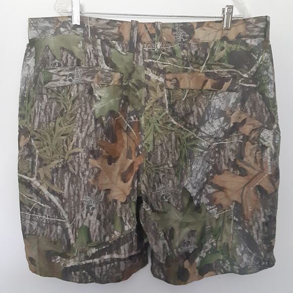 Mossy Oak Shorts Mens XL Camouflage Cargo Obsession Lightweight 10" Inseam - Picture 5 of 10